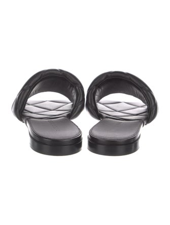 Bottega Veneta Quilted Pattern Leather Slides