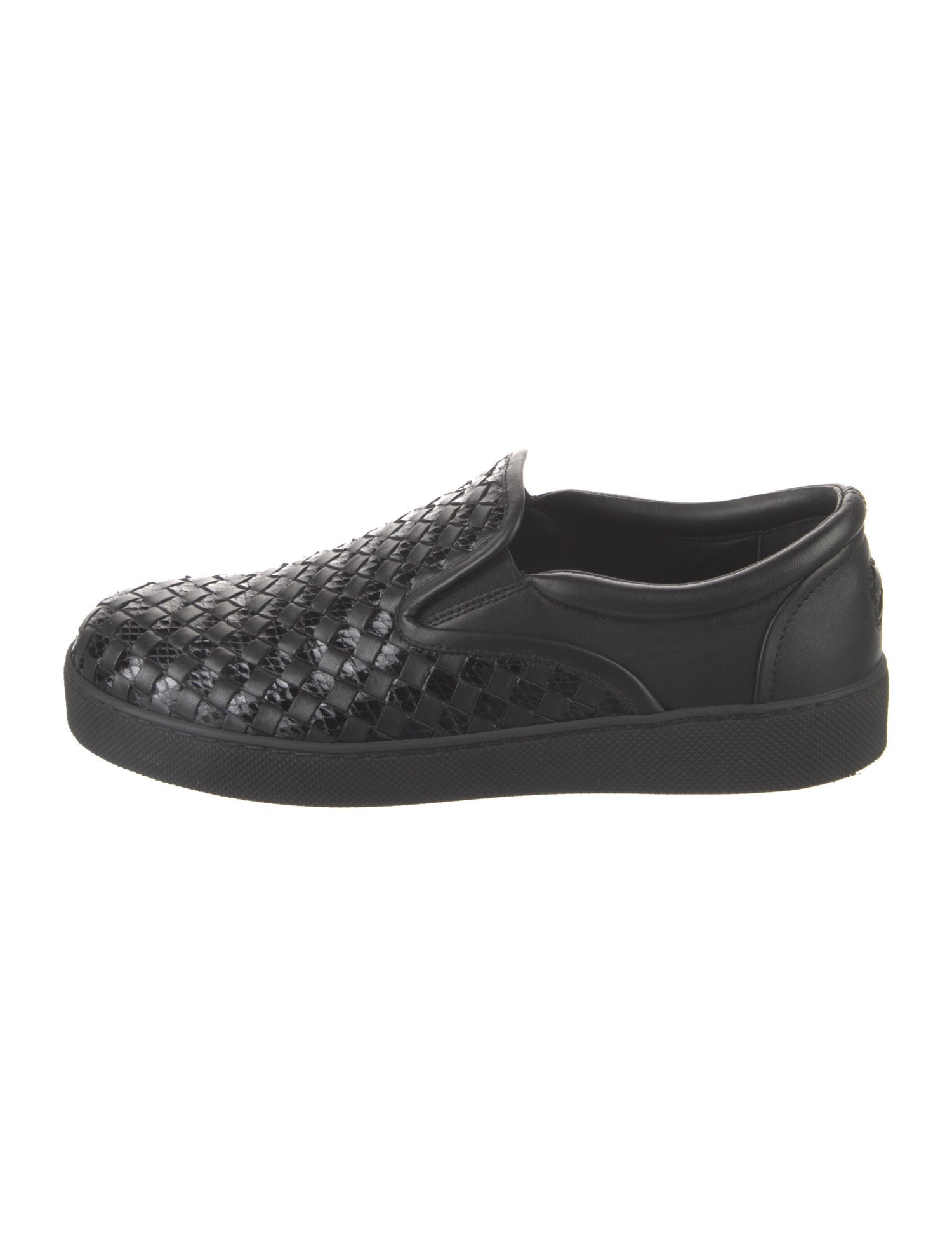 Bottega Veneta Intrecciato Weave Leather Loafer Sneakers