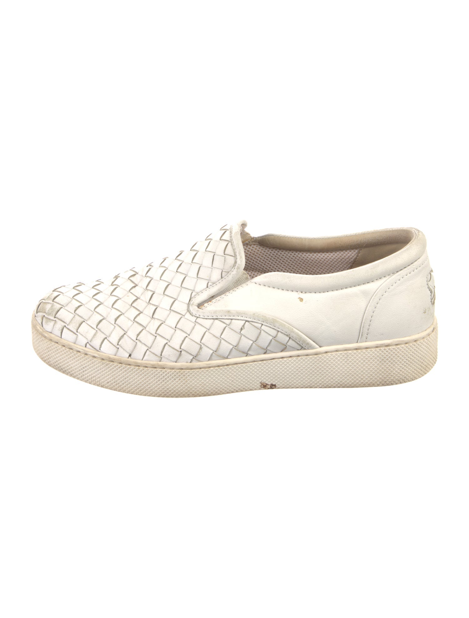 Bottega Veneta Intrecciato Weave Leather Sneakers