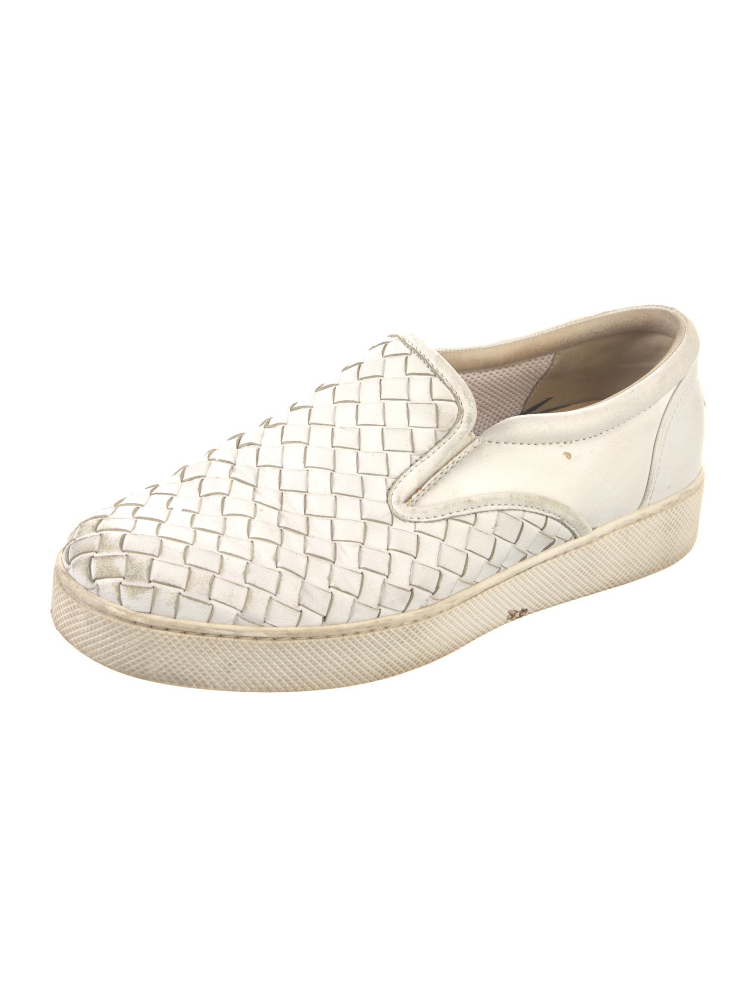 Bottega Veneta Intrecciato Weave Leather Sneakers
