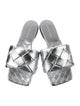 Bottega Veneta Intrecciato Weave Leather Slides