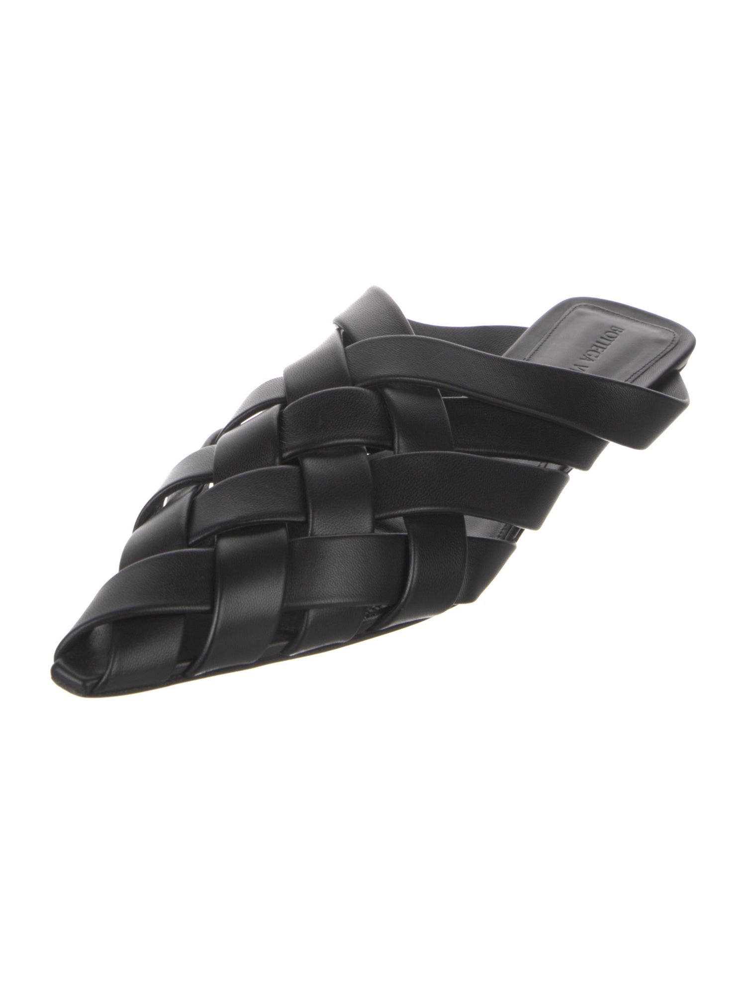 Bottega Veneta Intrecciato Weave Leather Mules