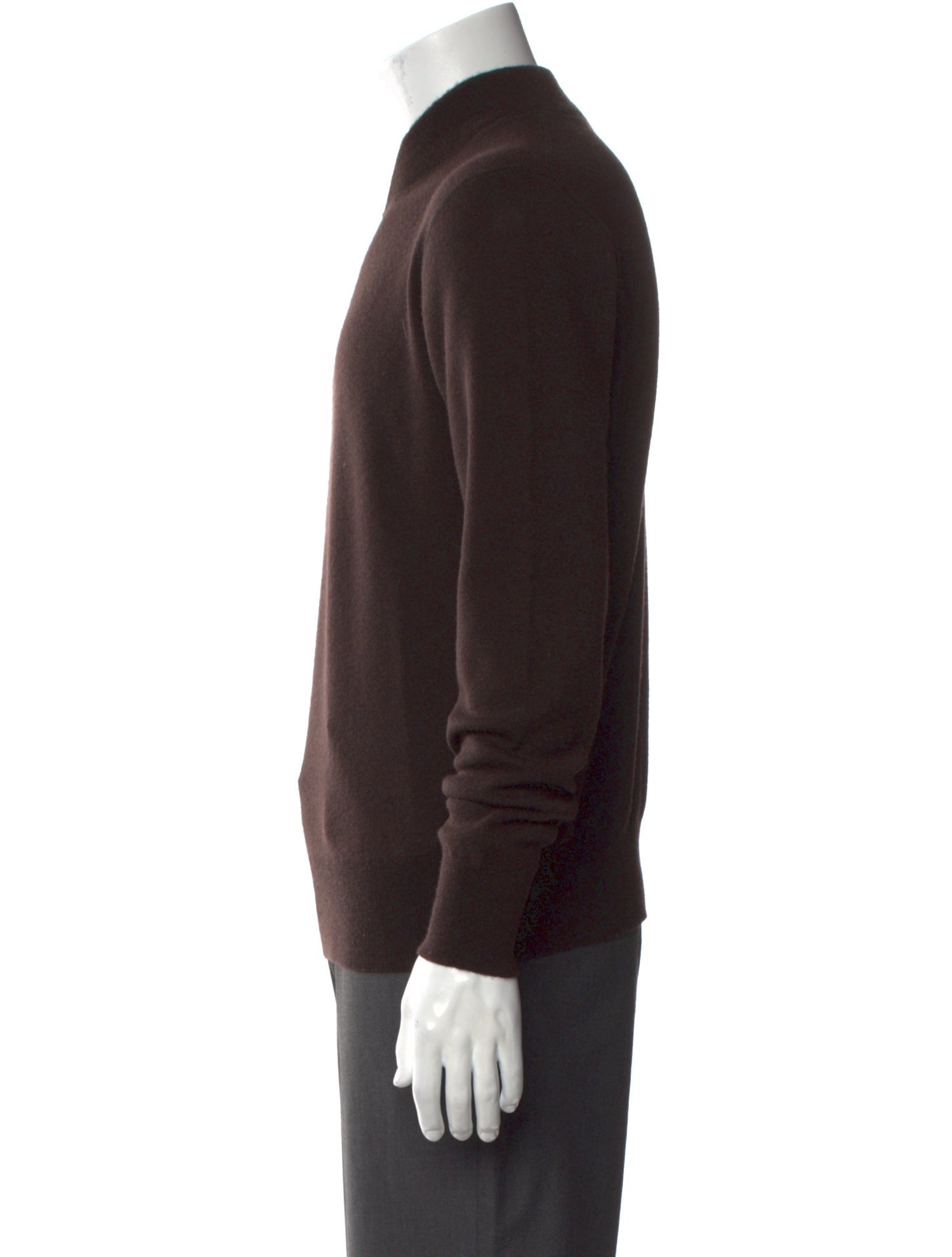 Bottega Veneta Cashmere Crew Neck Polo Sweater
