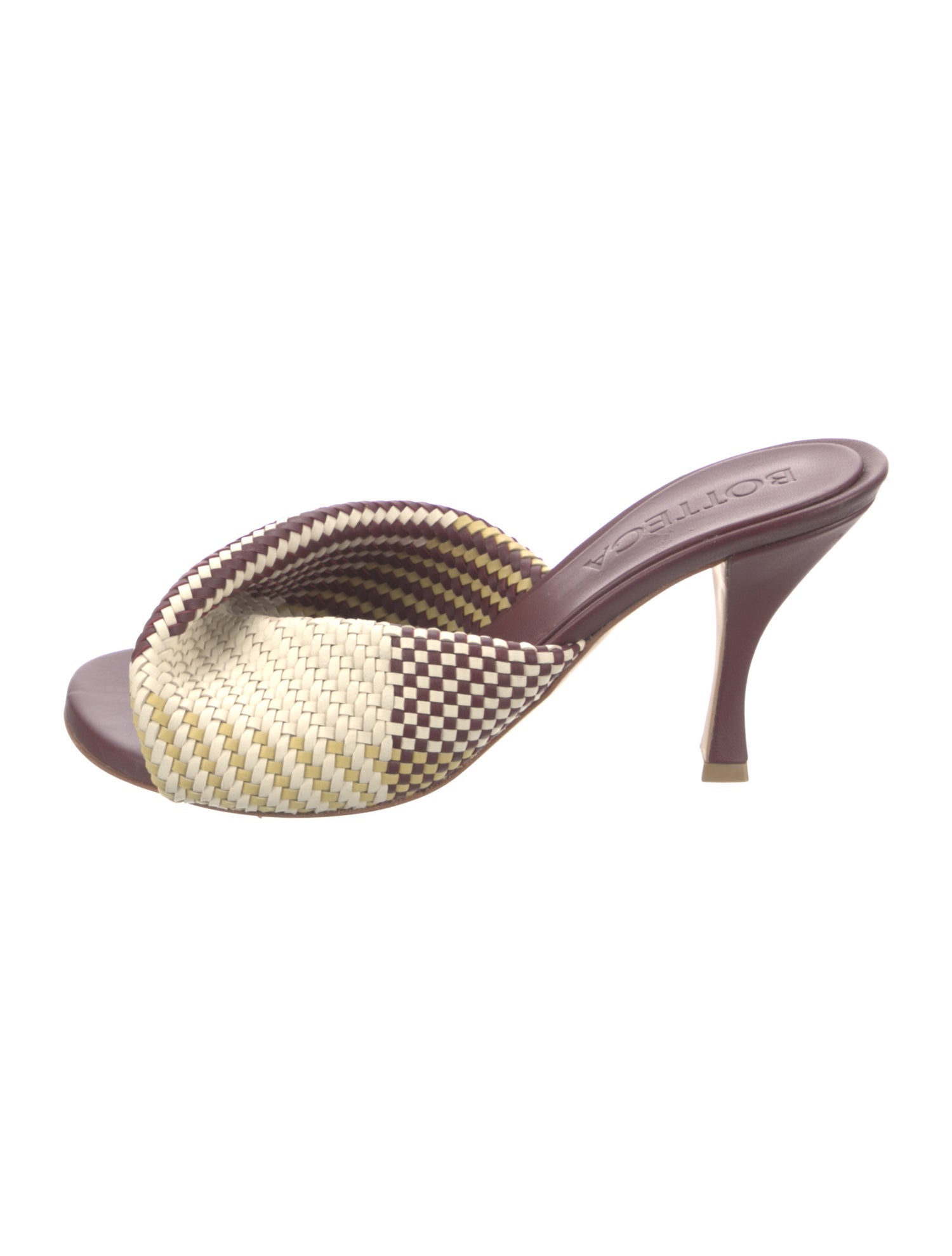 Bottega Veneta Leather Printed Slides