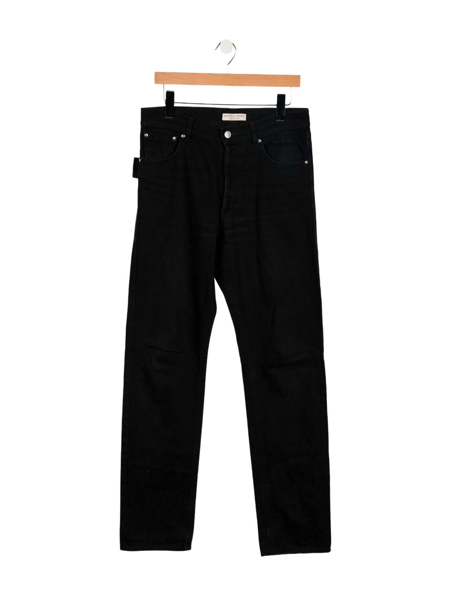 Bottega Veneta High-Rise Straight Leg Jeans