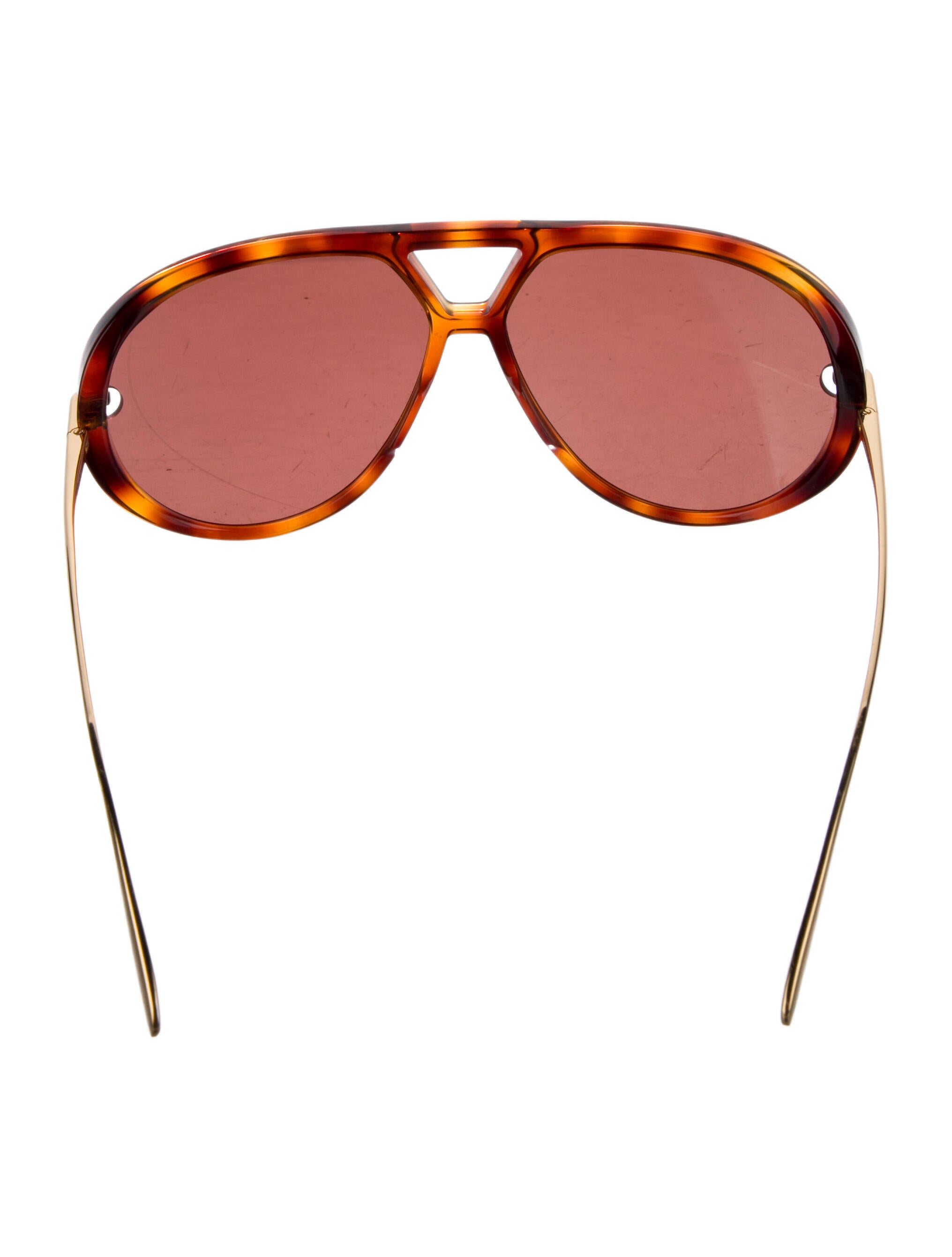 Bottega Veneta Intrecciato Weave Aviator Sunglasses