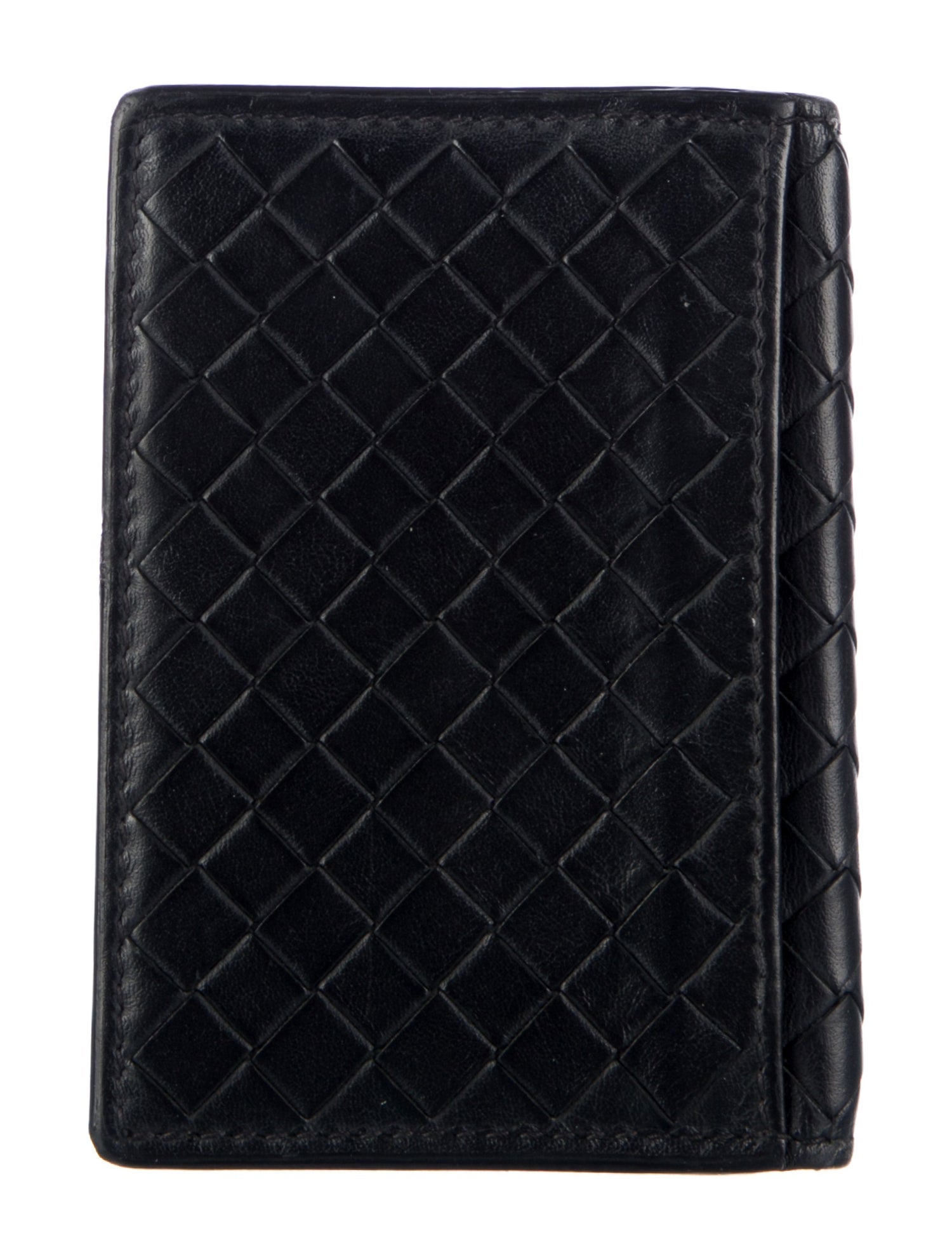 Bottega Veneta Intrechiatto Bi Fold Intrecciato Weave Wallet
