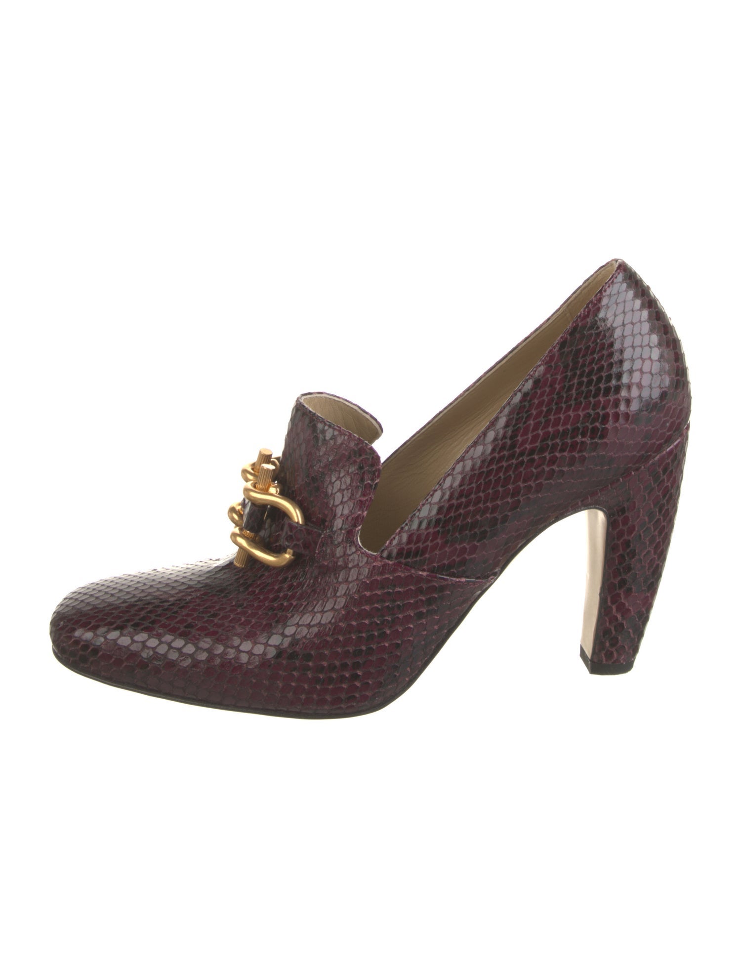 Bottega Veneta Leather Animal Print Pumps