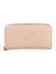 Bottega Veneta Intrecciato Weave Leather Continental Wallet