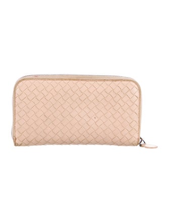 Bottega Veneta Intrecciato Weave Leather Continental Wallet