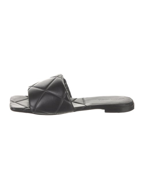 Bottega Veneta Quilted Pattern Leather Slides