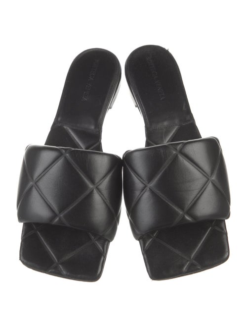 Bottega Veneta Quilted Pattern Leather Slides