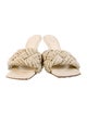Bottega Veneta Intrecciato Weave Raffia Slides