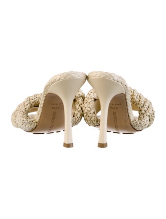 Bottega Veneta Intrecciato Weave Raffia Slides