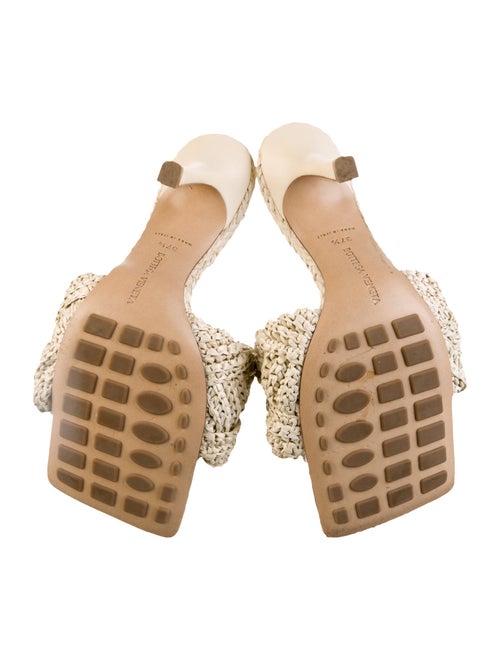 Bottega Veneta Intrecciato Weave Raffia Slides