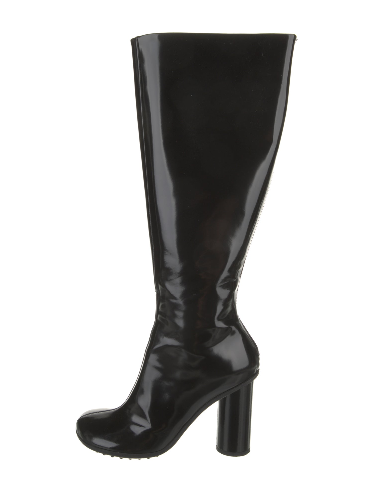 Bottega Veneta Intrecciato Weave Patent Leather Boots