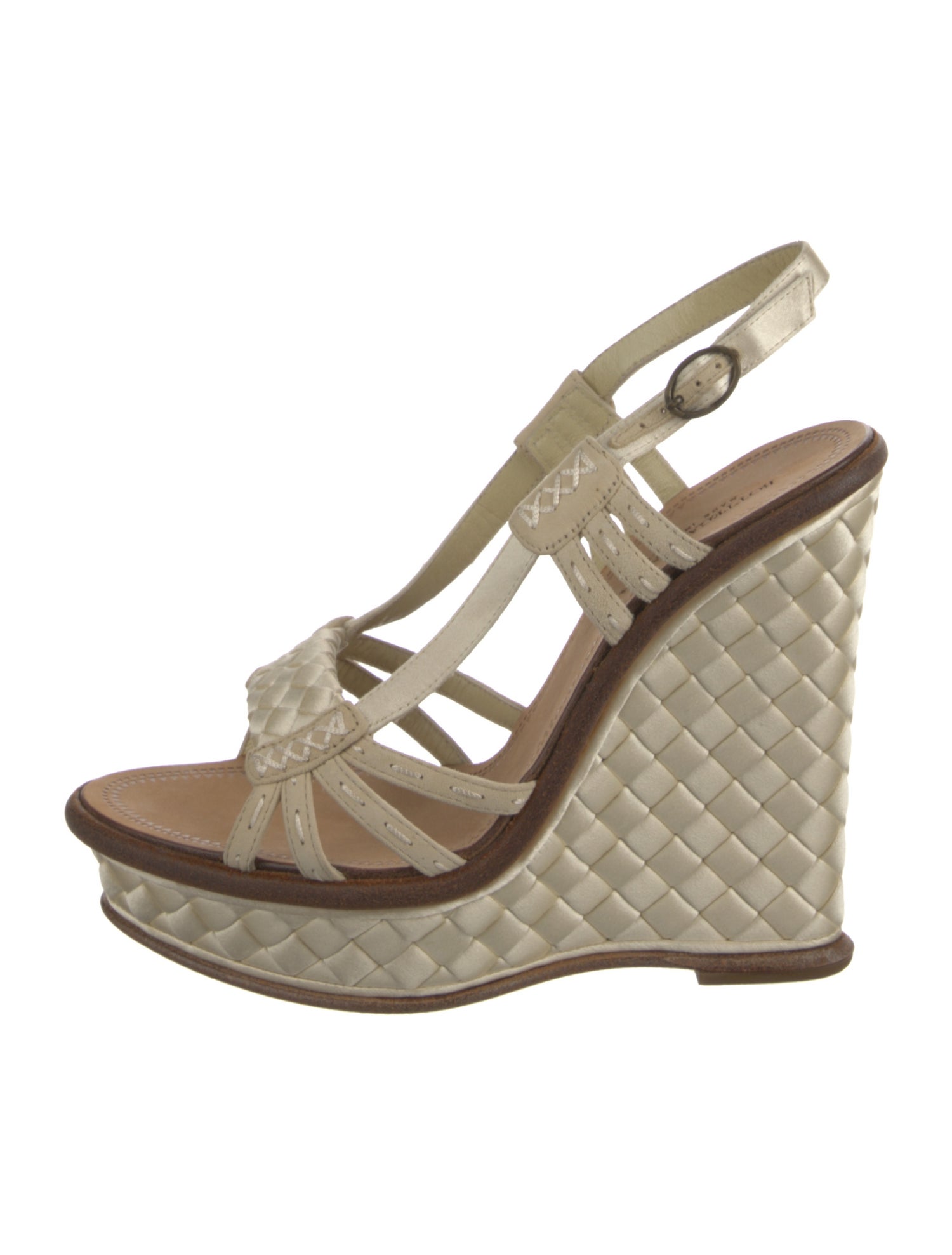 Bottega Veneta Satin Slingback Sandals