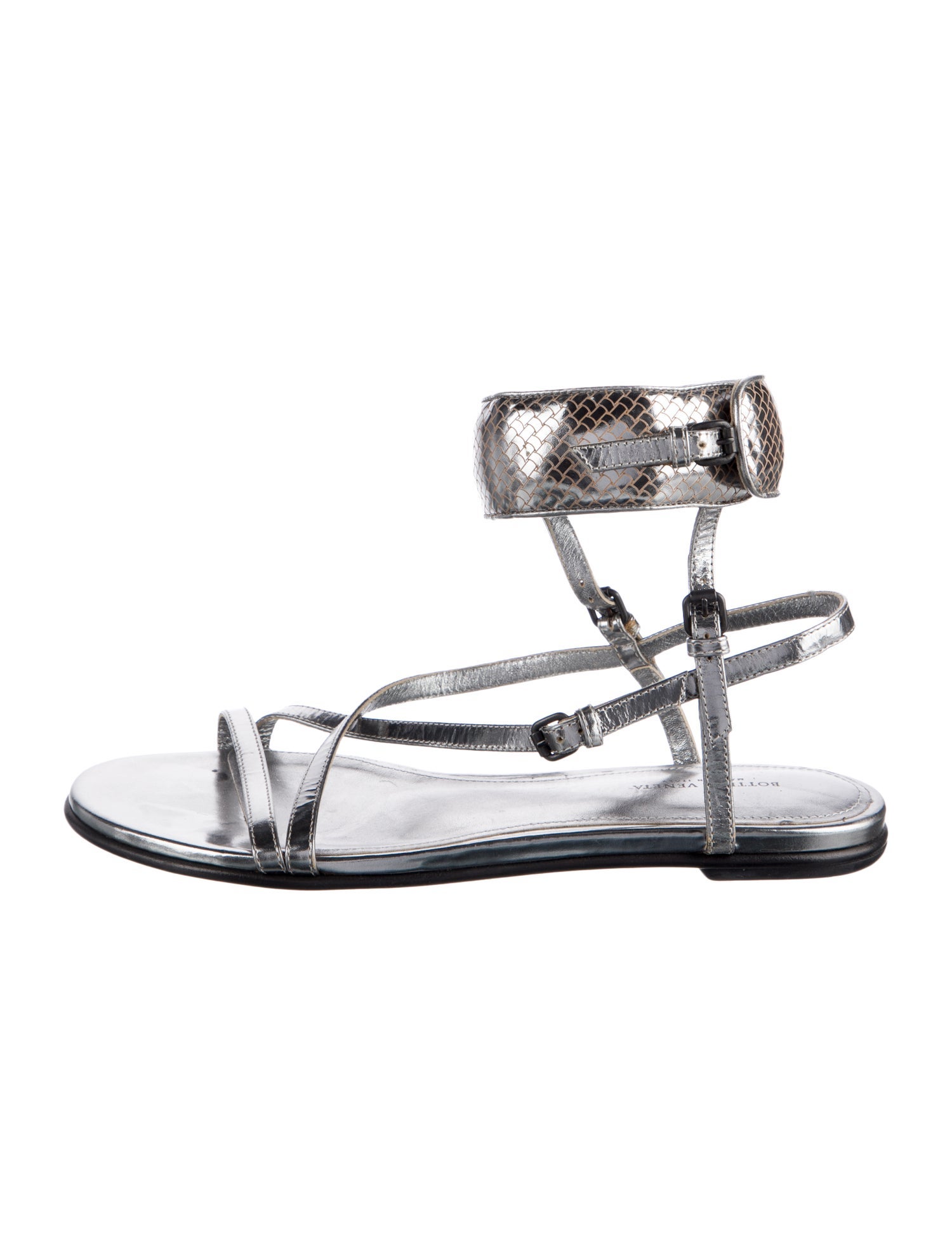 Bottega Veneta Leather Gladiator Sandals