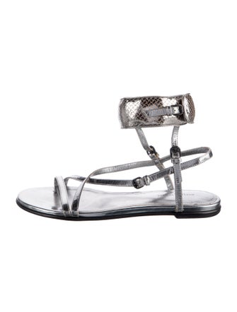 Bottega Veneta Leather Gladiator Sandals