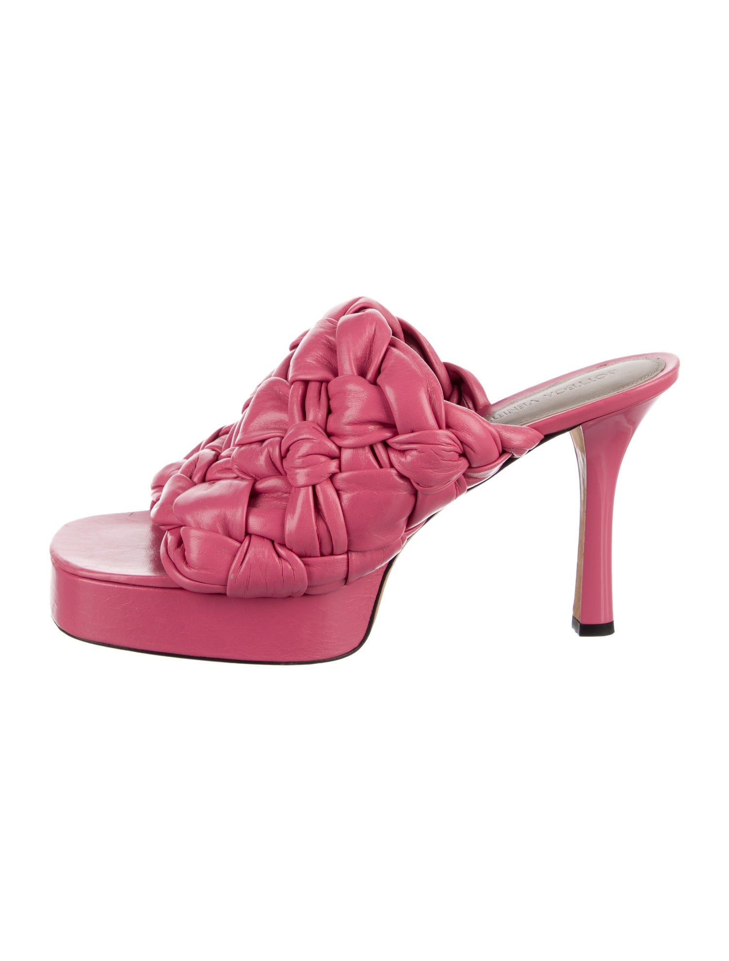 Bottega Veneta Intrecciato Weave Leather Slides