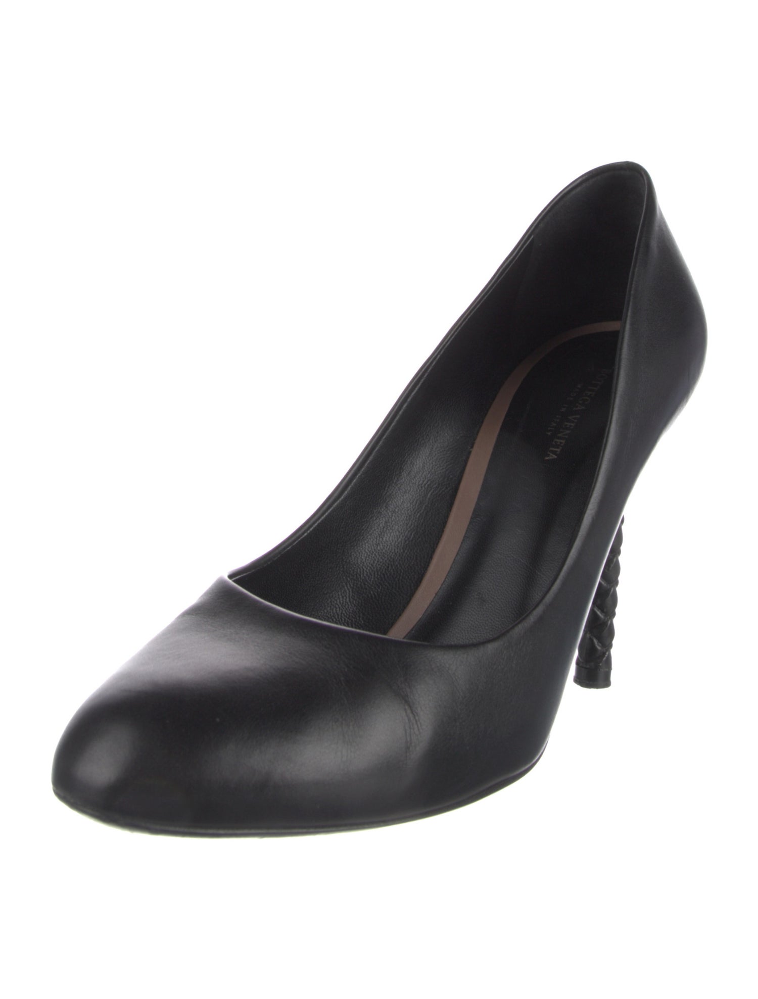 Bottega Veneta Intrecciato Weave Leather Pumps