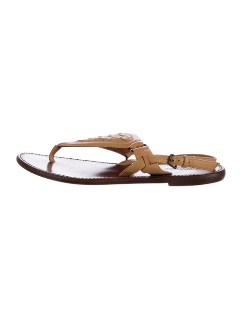 Bottega Veneta Intrecciato Weave Leather Slides