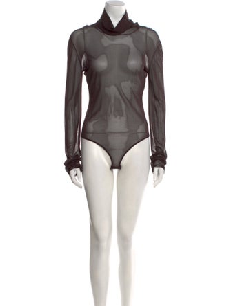 Bottega Veneta Turtleneck Long Sleeve Bodysuit
