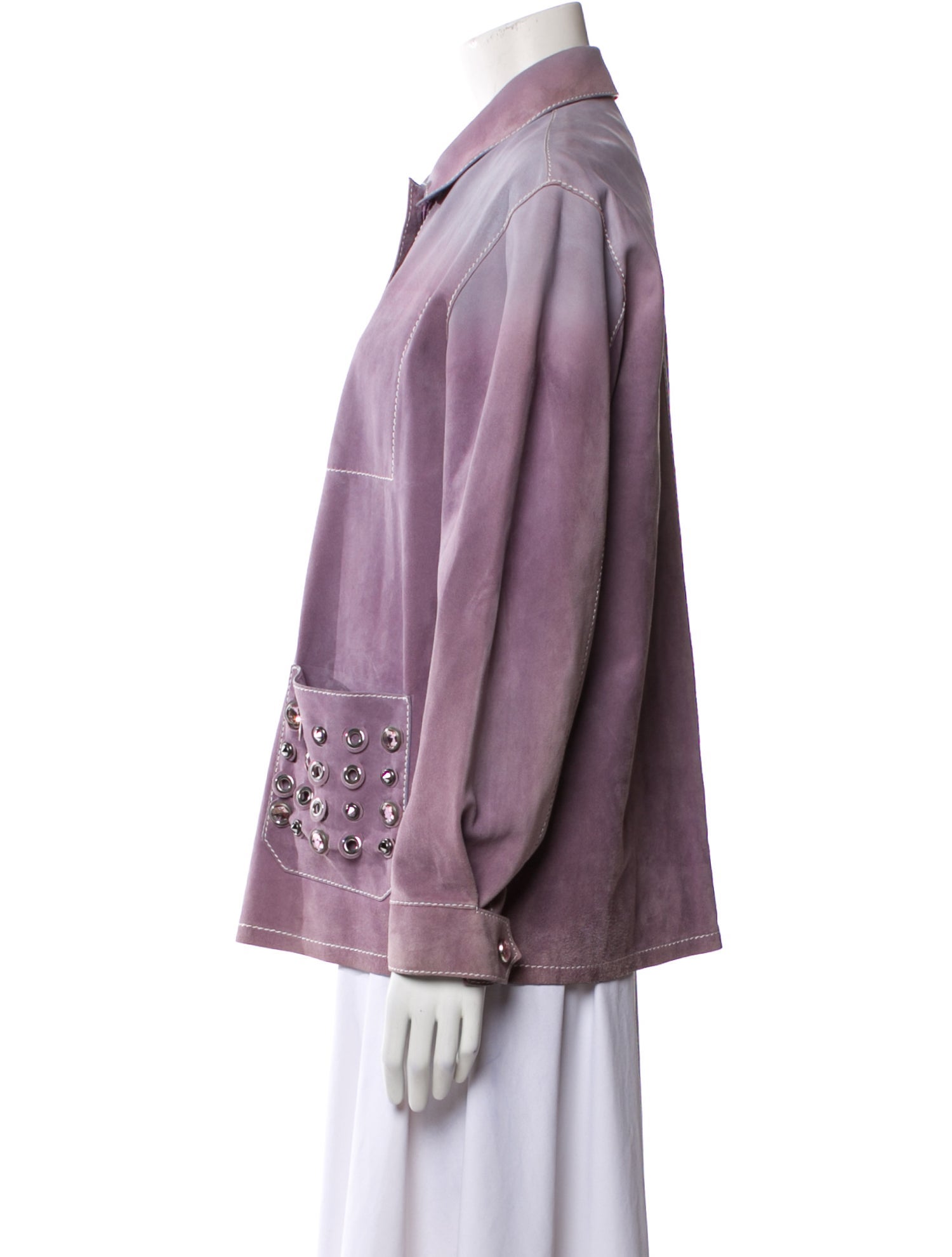 Bottega Veneta Leather Denim Jacket