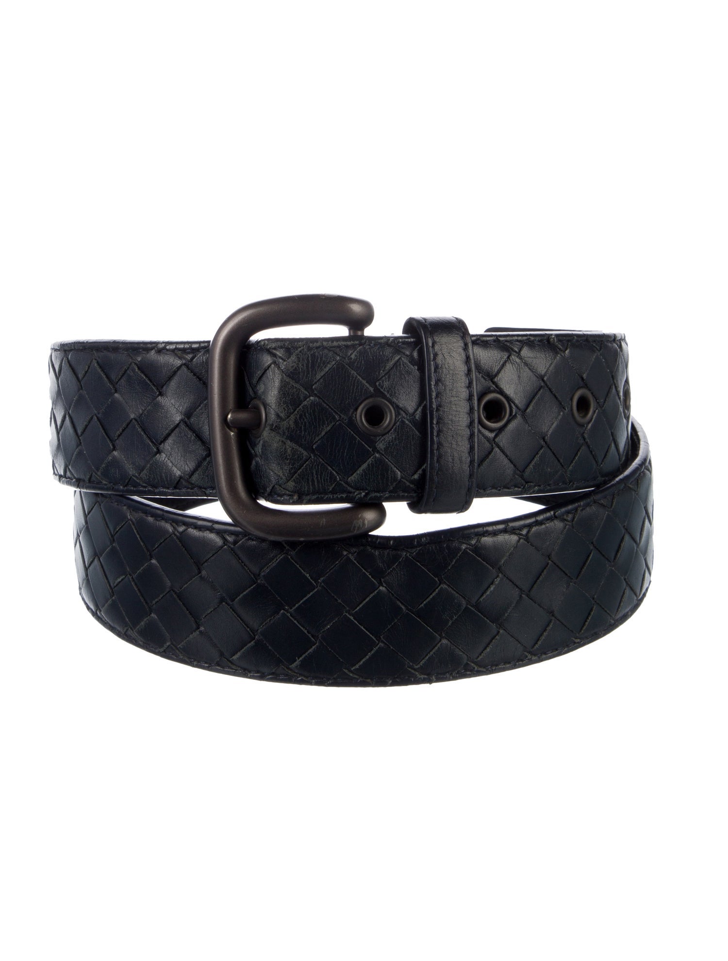 Bottega Veneta Intrecciato Weave Leather Belt