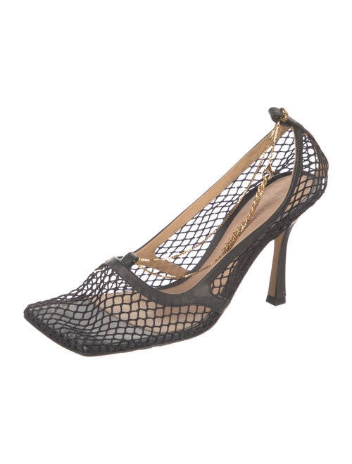Bottega Veneta Mesh Chain-Link Accents Pumps
