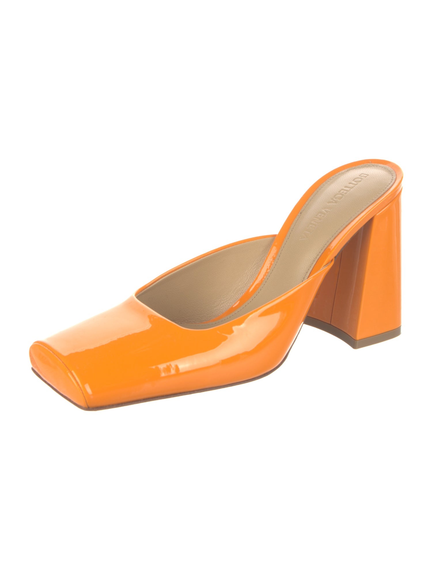 Bottega Veneta Patent Leather Mules w/ Tags