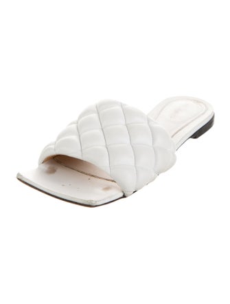 Bottega Veneta Intrecciato Weave Leather Slides