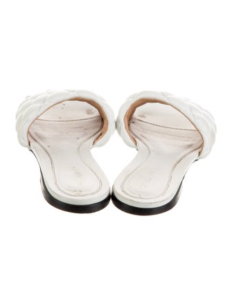 Bottega Veneta Intrecciato Weave Leather Slides