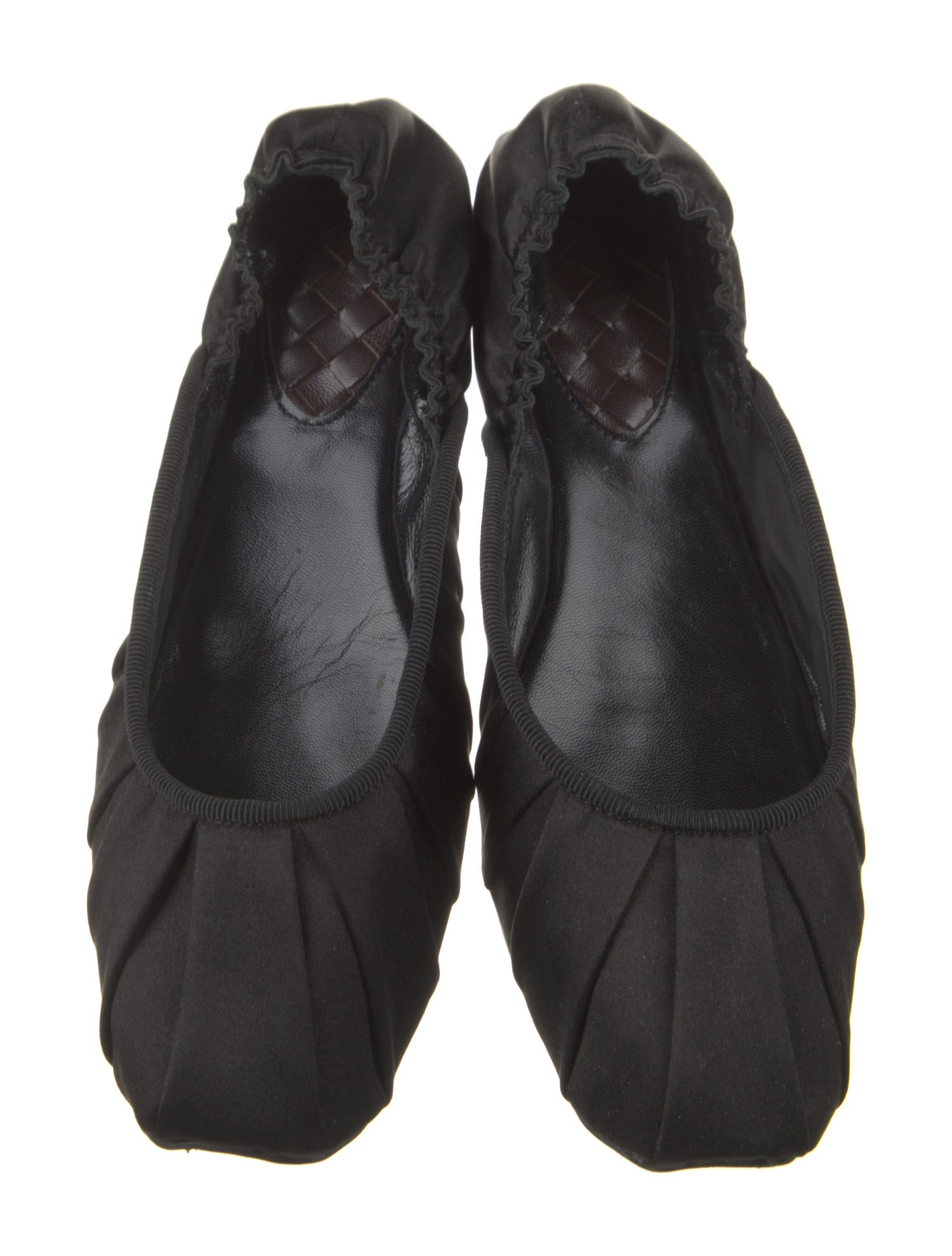 Bottega Veneta Satin Ballet Flats