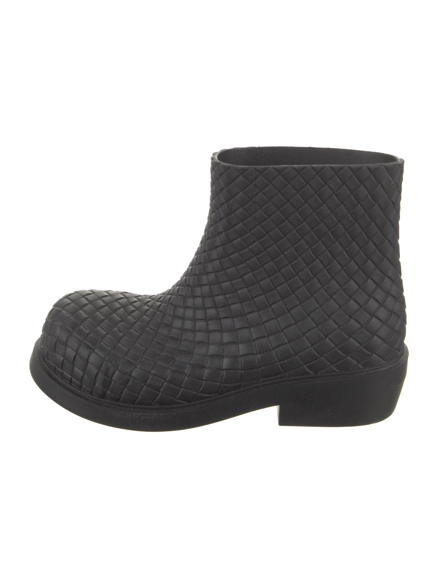 Bottega Veneta Intrecciato Weave Rubber Rain Boots w/ Tags