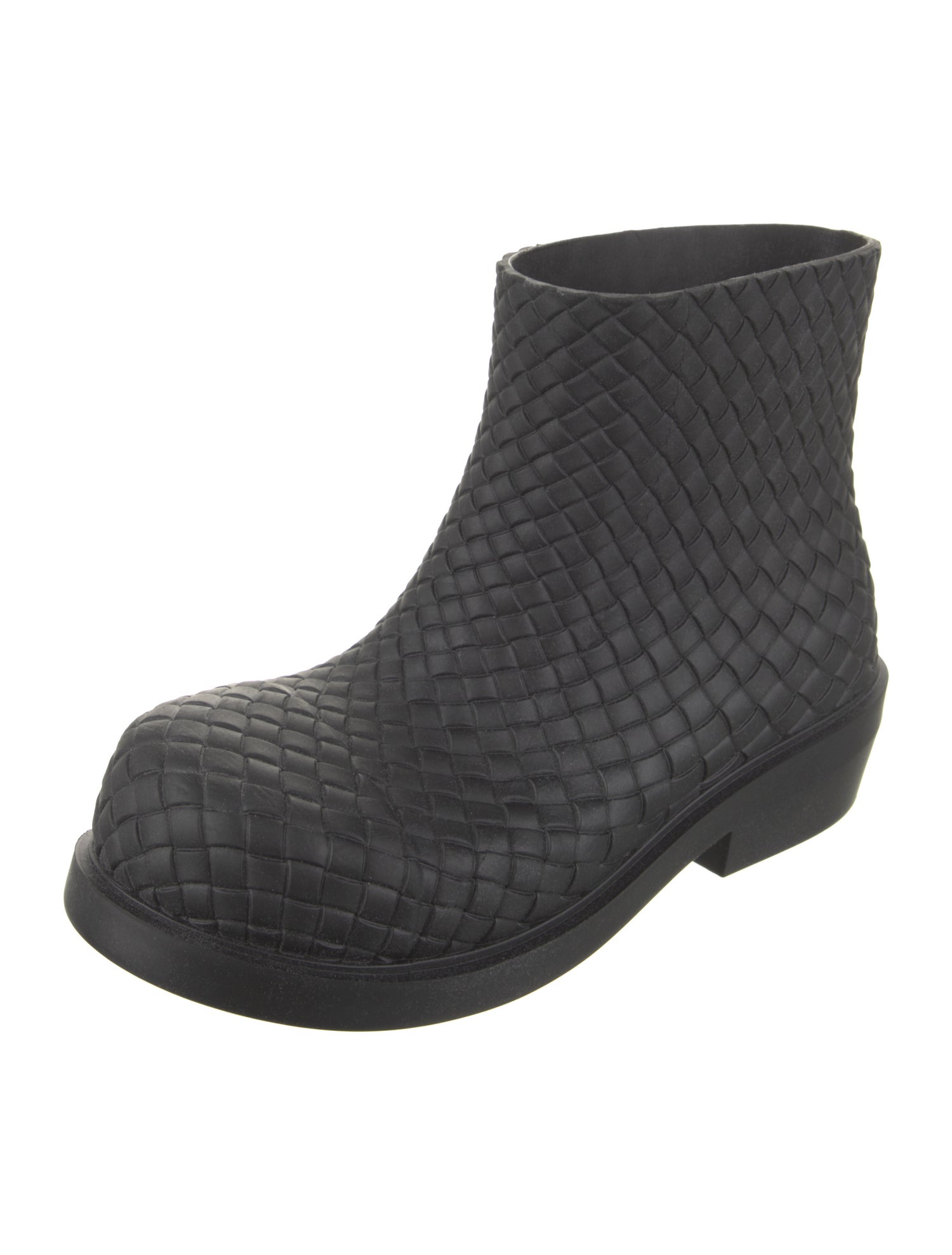 Bottega Veneta Intrecciato Weave Rubber Rain Boots w/ Tags