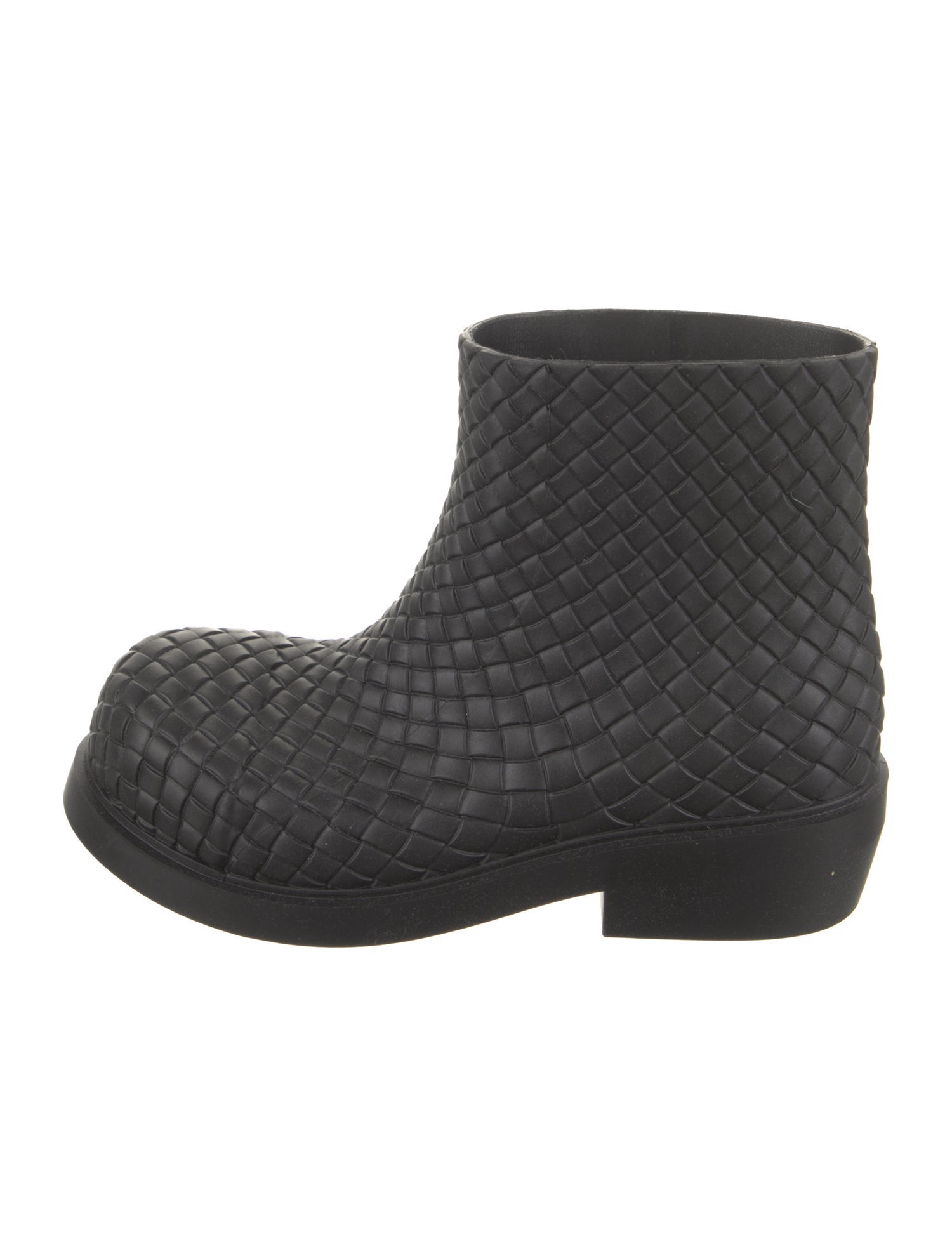 Bottega Veneta Intrecciato Weave Rubber Rain Boots w/ Tags