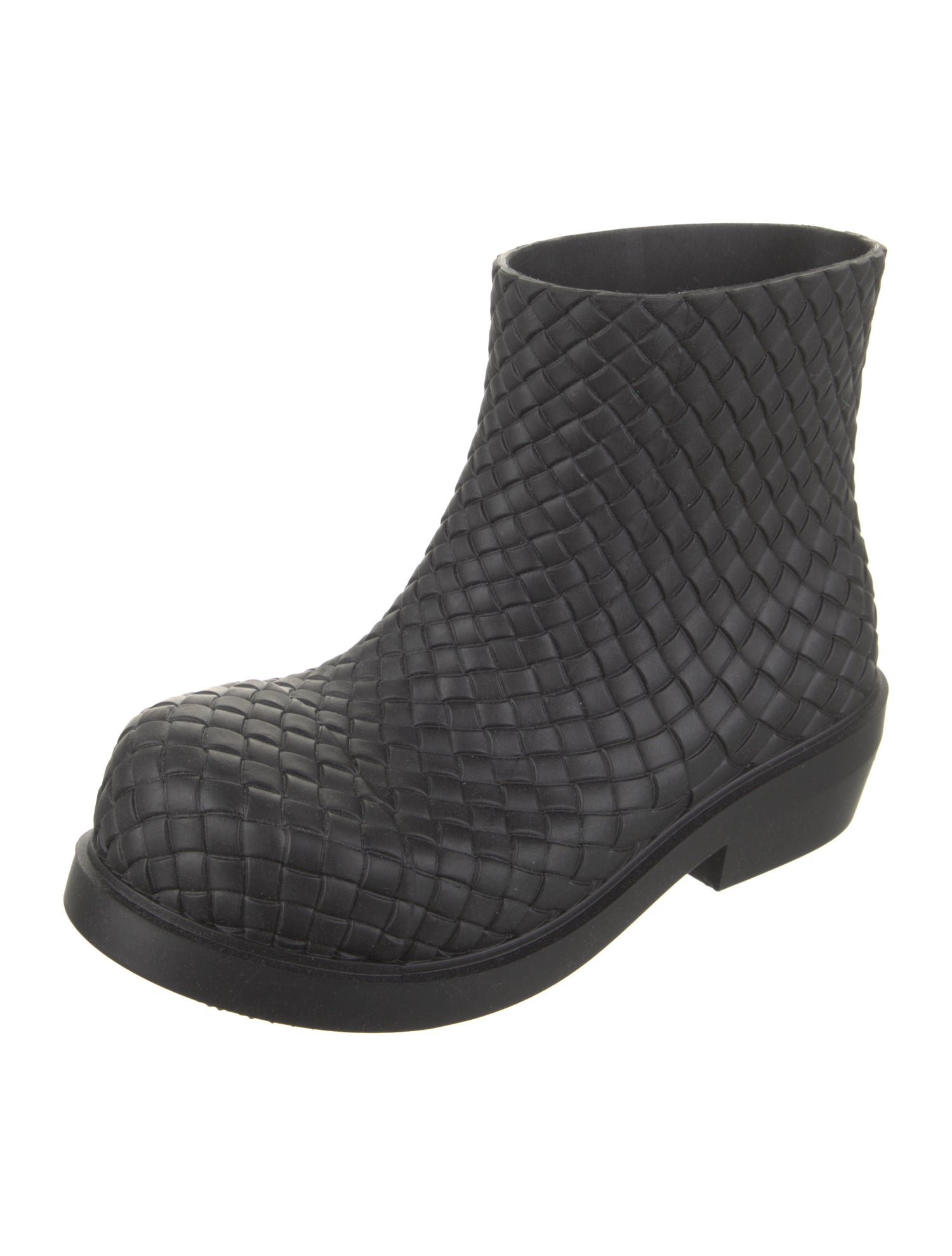 Bottega Veneta Intrecciato Weave Rubber Rain Boots w/ Tags
