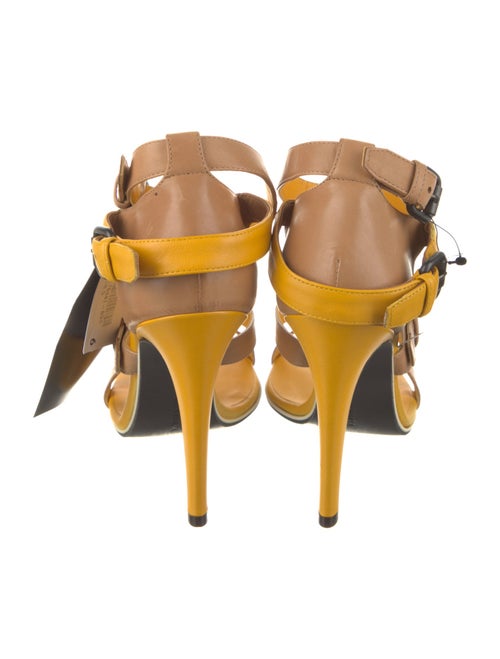 Bottega Veneta Leather Colorblock Pattern Sandals