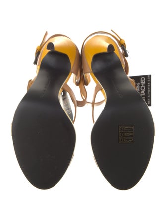 Bottega Veneta Leather Colorblock Pattern Sandals