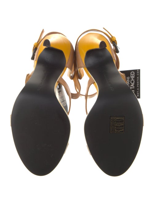 Bottega Veneta Leather Colorblock Pattern Sandals