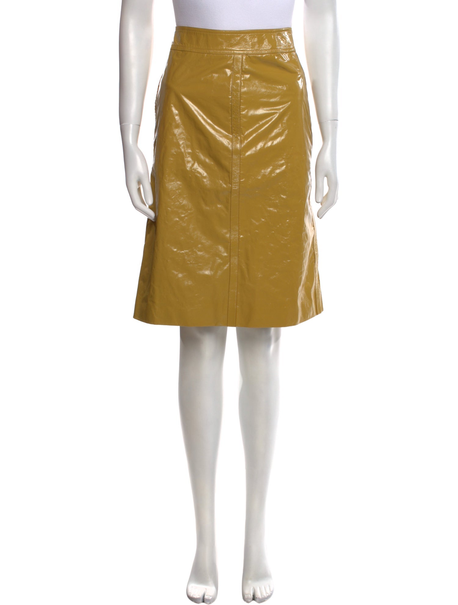 Bottega Veneta Leather Knee-Length Skirt