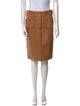 Bottega Veneta Leather Knee-Length Skirt