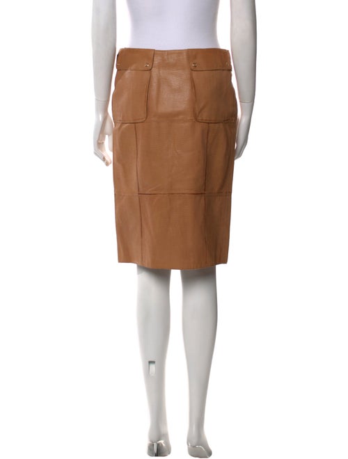 Bottega Veneta Leather Knee-Length Skirt
