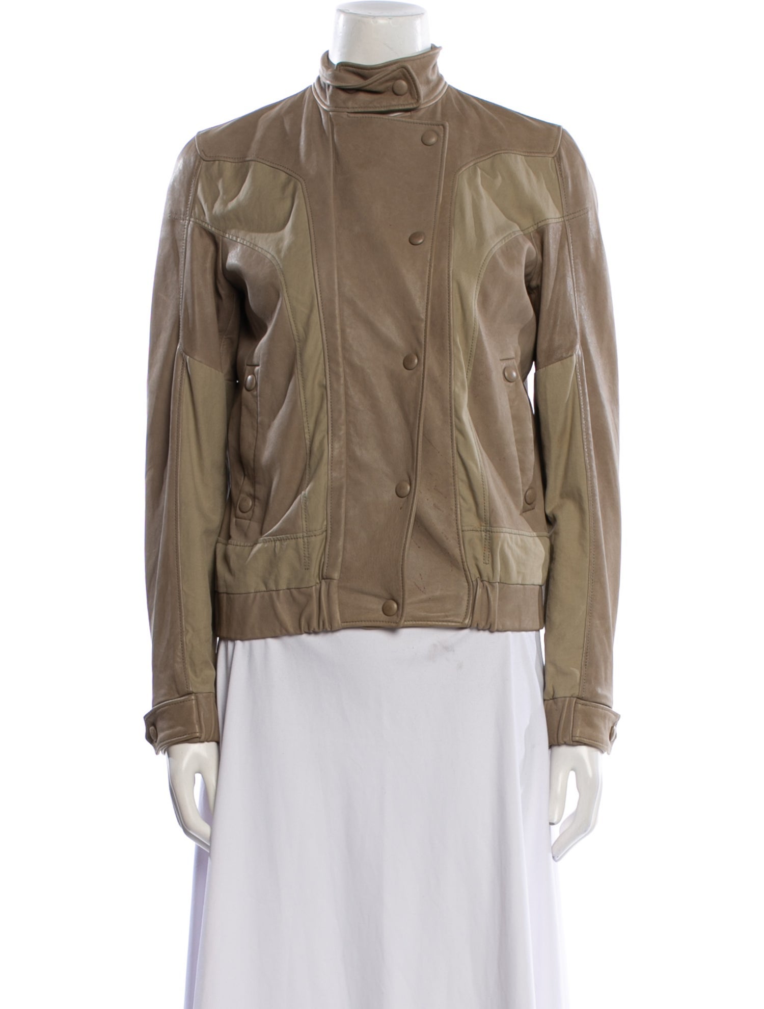 Bottega Veneta Leather Biker Jacket