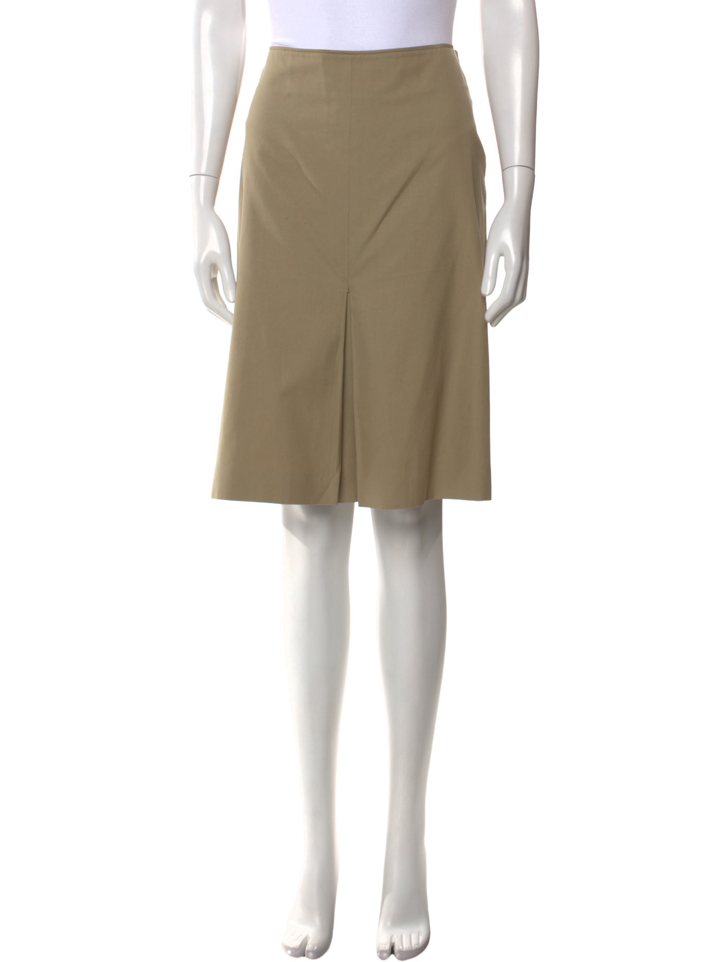 Bottega Veneta Pleated Accents Knee-Length Skirt