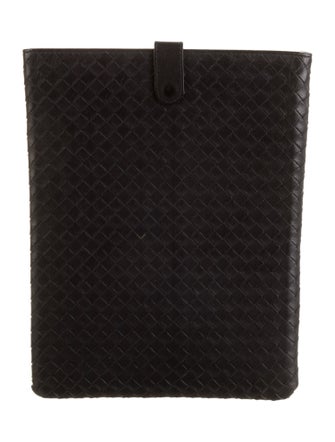 Bottega Veneta black leather Bottega Veneta tablet case