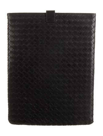 Bottega Veneta black leather Bottega Veneta tablet case