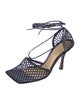 Bottega Veneta Mesh Leather Trim Embellishment D'Orsay Pumps