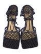 Bottega Veneta Mesh Leather Trim Embellishment D'Orsay Pumps
